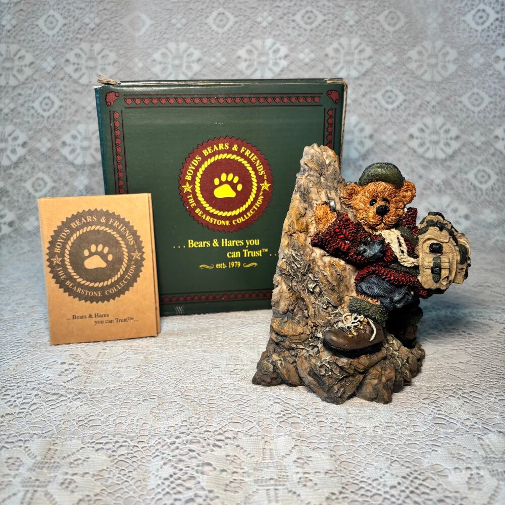 Boyds Bears Bearstone "Edmund... Persistence" #2279 Limited Edition w/ Box